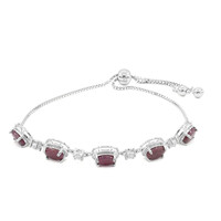 Bracelet en argent et Rubis