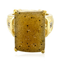 Bague en argent et Agate étincelante