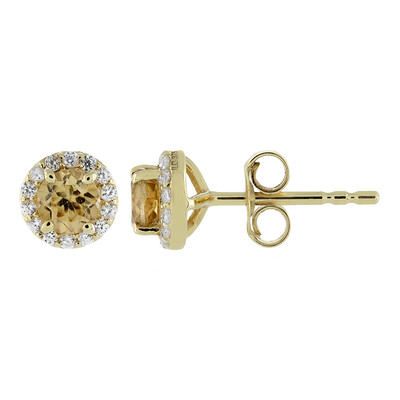 Boucles d'oreilles en or et Zircon Vibhor