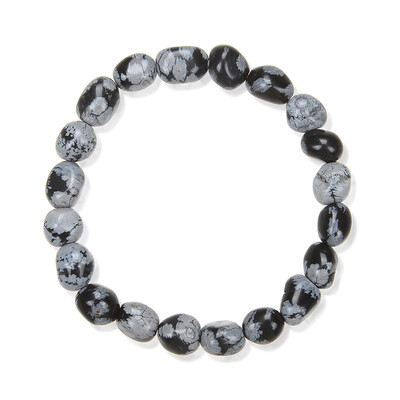 Bracelet et Obsidienne Flocon-de-Neige