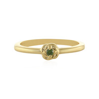 Bague en argent et Diamant vert I3