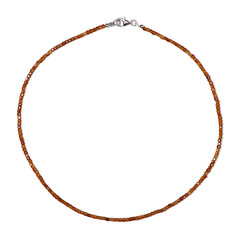 Collier en argent et Grenat Hessonite
