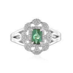 Bague en argent et Tourmaline verte de Benedito