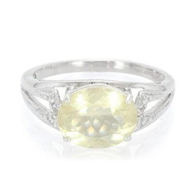 Bague en argent et Orthose