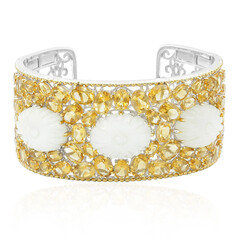 Bracelet en argent et Pierre de Lune blanche (Dallas Prince Designs)