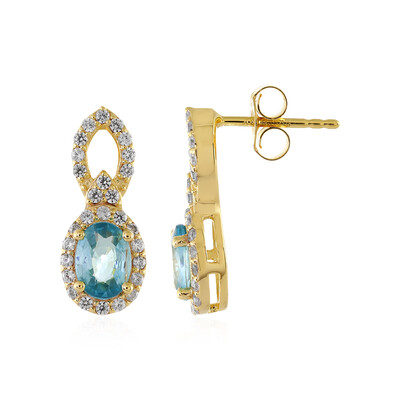 Boucles d'oreilles en argent et Zircon de Ratanakiri