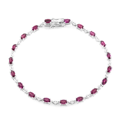 Bracelet en argent et Grenat Rhodolite