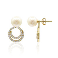 Boucles d'oreilles en argent et Perle de culture d'eau douce