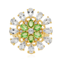 Bague en argent et Topaze blanche