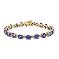 Bracelet en or et Tanzanite AAA (CIRARI)