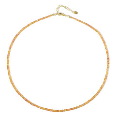 Collier en argent et Saphir jaune
