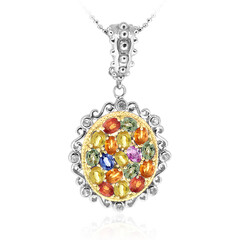 Collier en argent et Saphir (Dallas Prince Designs)