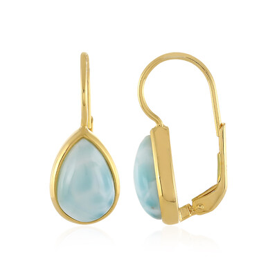 Boucles d'oreilles en argent et Larimar (MONOSONO COLLECTION)