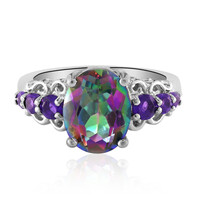 Bague en argent et Quartz mystique