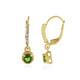 Boucles d'oreilles en argent et Diopside de Russie