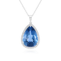 Collier en argent et Fluorite à couleur changeante
