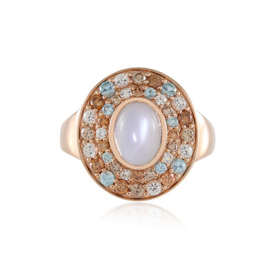 Bague en argent et Pierre de Lune blanche (KM by Juwelo)