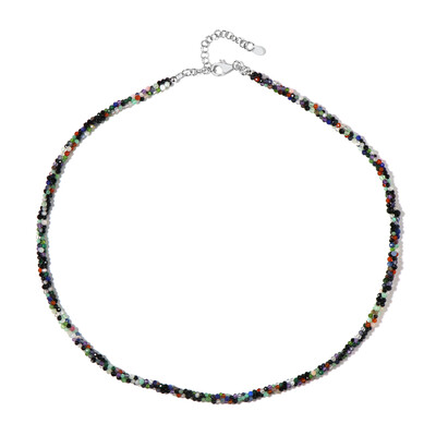 Collier en argent et Spinelle noir