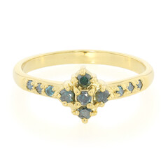 Bague en argent et Diamant fantaisie