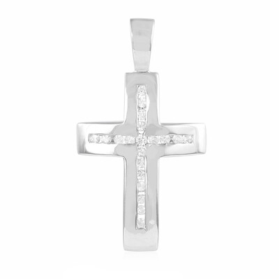 Pendentif en argent et Saphir blanc
