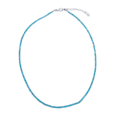 Collier en argent et Apatite bleue