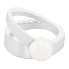 Bague en argent et Perle d'Akoya