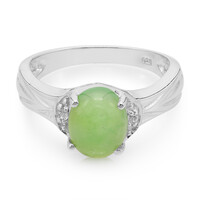 Bague en argent et Chrysoprase impériale