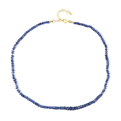 Collier en argent et Kyanite du Népal (Adela Silber)