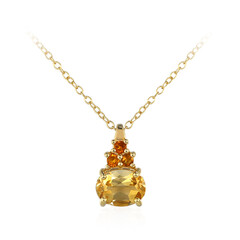 Collier en argent et Citrine