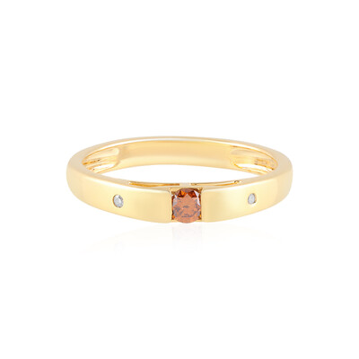 Bague en argent et Diamant rouge I3