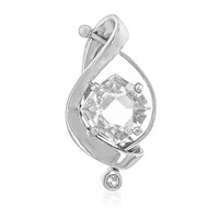 Pendentif en argent et Quartz blanc