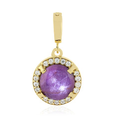 Pendentif en argent et Rubis étoilé de Channapatna