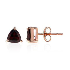 Boucles d'oreilles en argent et Grenat du Mozambique