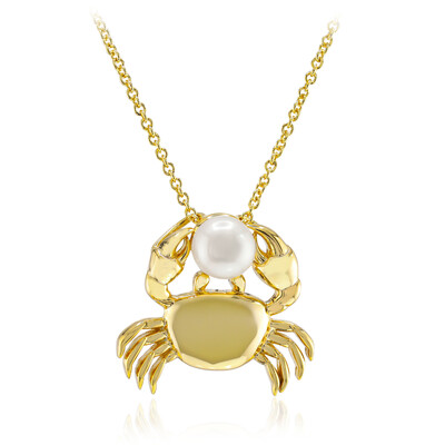 Collier en argent et Perle blanche de culture d'eau douce
