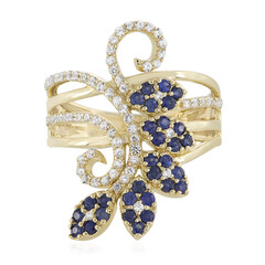 Bague en or et Saphir bleu (Adela Gold)