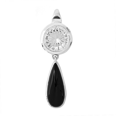 Pendentif en argent et Onyx noir