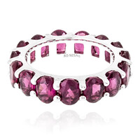 Bague en argent et Grenat Rhodolite