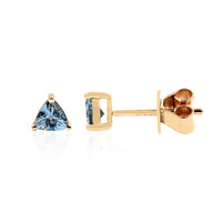 Boucles d'oreilles en or et Aigue-marine Ofiki