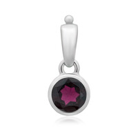 Pendentif en argent et Grenat du Mozambique