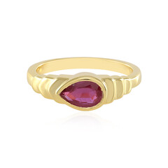 Bague en argent et Rubis de Madagascar