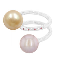 Bague en or et Perle de Kasumigaura