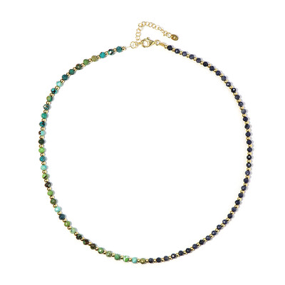 Collier en argent et Saphir bleu