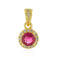 Pendentif en argent et Tourmaline rose