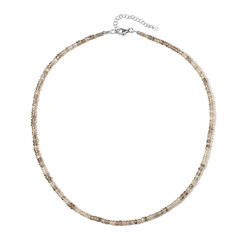 Collier en argent et Zircon cognac