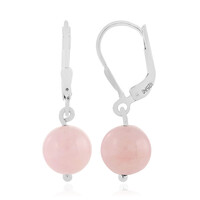 Boucles d'oreilles en argent et Morganite