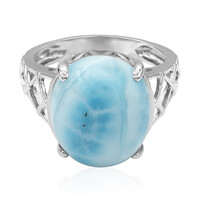 Bague en argent et Larimar