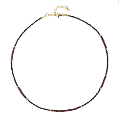 Collier en argent et Grenat du Mozambique