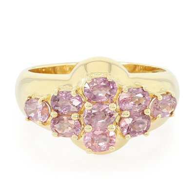 Bague en or et Saphir Padparadscha non chauffé (AMAYANI)