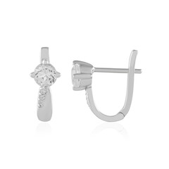 Boucles d'oreilles en argent et Quartz blanc