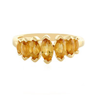 Bague en argent et Citrine